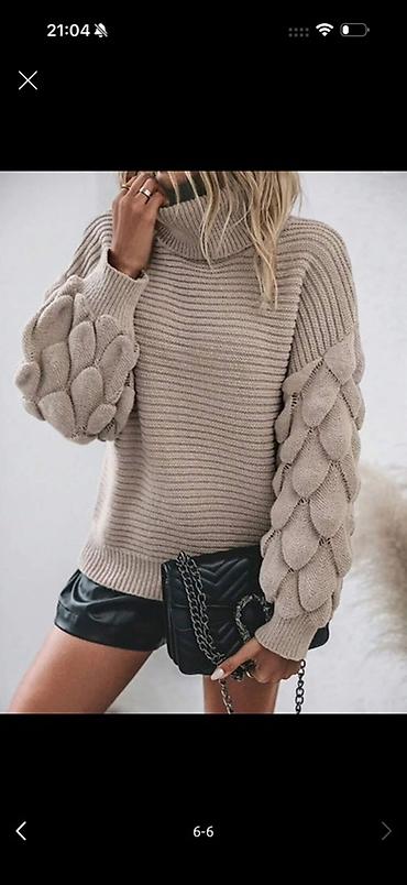 Кофты, свитеры: Qadın Sviteri – Tam Yeni! ✨ Rəng: Taupe / boz-qəhvəyi ✨ Model: Uzun — 7