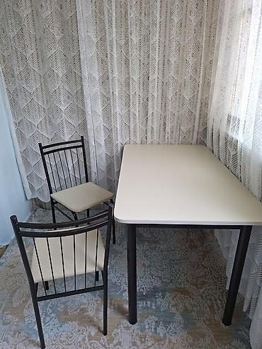 sana kecisi: Mətbəx və ya balkon üçün kompakt masa-stul dəsti - Dəst: 1 ədəd masa — 3