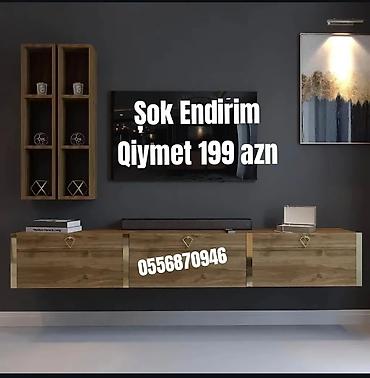 set mebel: Yeni, Düz TV altlığı, Polkalı, Laminat, Rusiya — 7