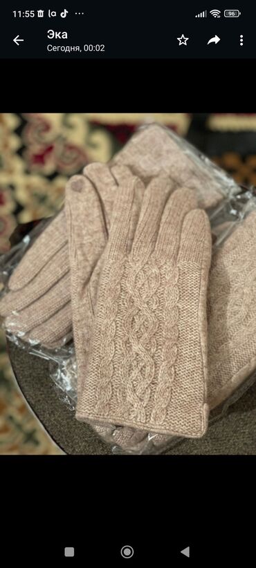 женские перчатки: Теплые перчатки Кашмир
