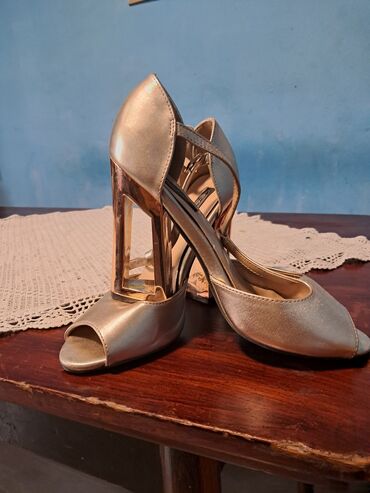 ljubicaste sandale na stiklu: Sandals, 38