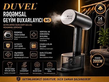 Buxarlı ütü Текст DUVEL M5 Rəqəmsal Geyim Buxarlayıcı — 2000W DUVEL at lalafo.az Buxarlı ütü Текст DUVEL M5 Rəqəmsal Geyim Buxarlayıcı — 2000W DUVEL
