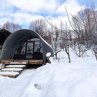 Аренда юрт: Глэмпинг-домик «Swallow» в горах - Архитектура: арочный модуль на — 14