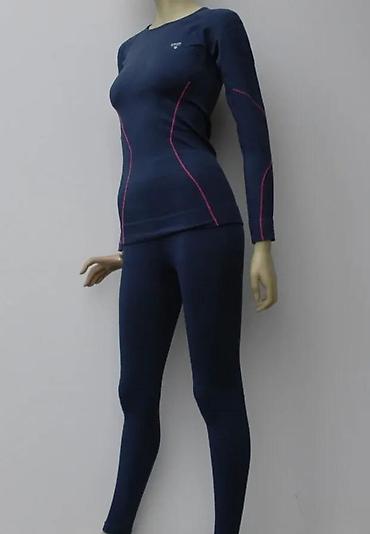 Gornji i donji deo: Ženski termo set – majica i helanke - Dvodelni termo komplet za — 3