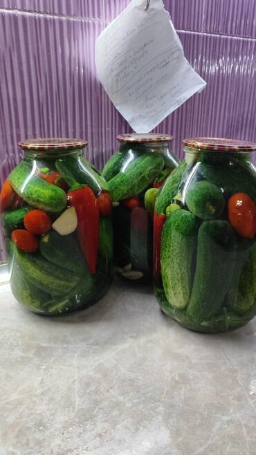 Масло, консервы: Огурцы маринованные 3х литровые 2х литровые 1 литровые домашняя — 2
