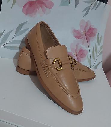 aldo mokasine zenske: ZARA ženske mokasine u bež/karamel nijansi. Klasičan penny-loafer — 3