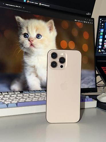 iphon 14: IPhone 16 Pro Max, Б/у, 256 ГБ, Desert Titanium, Защитное стекло, Чехол, Коробка, 92 % — 4