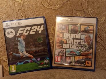 PS5 (Sony PlayStation 5): Salam Aleykum` FC24 GTA5 SATİLİR İKİ BİR YERDE 80 AZN İKİSİDE ideal
