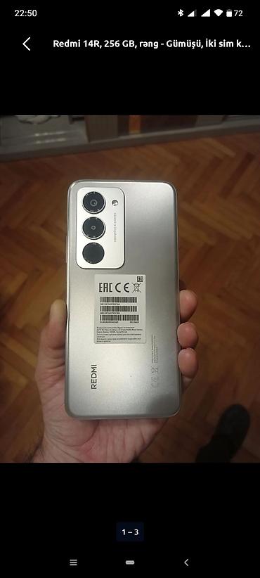 redmi k80 pro qiymeti: Redmi 256 GB, rəng - Gümüşü, Zəmanət, Sensor, Barmaq izi — 1