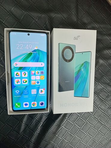 telefon yevlax: Honor X9a, 128 GB, rəng - Göy, Düyməli, Barmaq izi