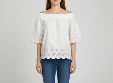 włoskie bluzki lniane: Fashion, Women's blouse, size One size