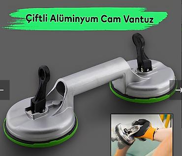 yuk qaldırıcı qurğular: Məhsul: Çiftli alüminium cam vantuz - Material: davamlı alüminium — 1