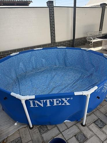 Бассейны: Каркасный бассейн Intex Metal Frame Pool 305 x 76 см - Диаметр: 3,05 — 1