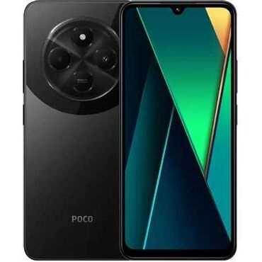Poco: Poco C75, Б/у, 128 ГБ, цвет - Черный, 2 SIM