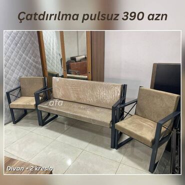 честер диван: Divan + 2 kreslo dəsti Yeni və anbardan satış Qiymət 390 azn