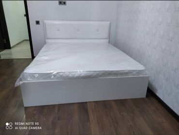 2 спальная кровать: İkinəfərlik, Bazasız, Pulsuz matras, Siyirməsiz, Azərbaycan, Mat laminat