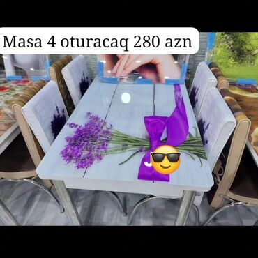 набор посуды: Mətbəx üçün, Yeni, 4 stul