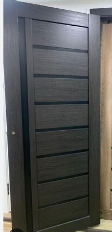 used bed: Межкомнатная дверь, Новый, Со стеклом, Одностворчатая, Деревянная, Распашная, цвет - Коричневый — 2