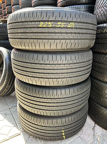 Шиналар 225 / 55 / R 18, Жай, Колдонулган, Комплект, Жапония, Dunlop