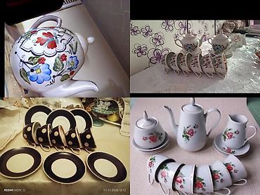 Digər dəstlər və servizlər: Kofe dəsti 25 qədimi çaydan 40 mi qədimi çay desti 45 manata )) - — 1