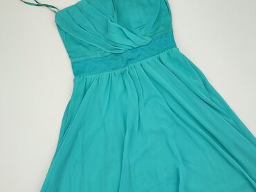 zielona sukienki w kwiaty na wesele: Dress, M (EU 38), condition - Good