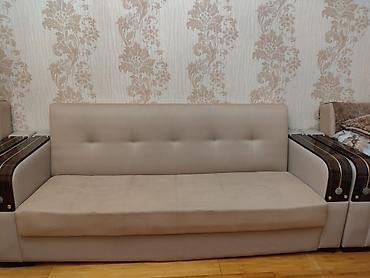 Divan və kreslo dəstləri: TECİLİ SATİLİR.Bej rəngli yumşaq mebel dəsti – divan və 2 kreslo - — 3
