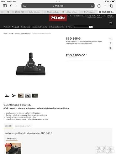 Klasični usisivači: Original Miele papuce mali nastavci creva teleskopske cevke — 24