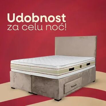 poljski krevet: Francuski Ležaj 2 🛏️ Na prodaju – francuski ležaj sa dušekom! 📏