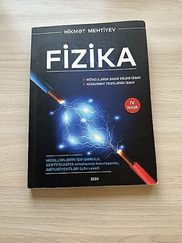 Книги и журналы: Fizika Hikmət Mehtiyev qayda
7 AZN, yeni kimidir, üstünde yazılmayıb — 1