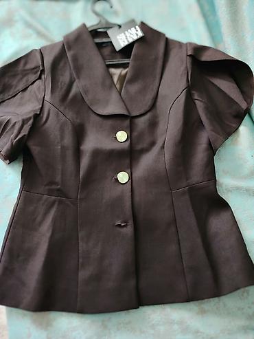 кароткие куртки: Женский короткий жакет Shah Khadi - Цвет: темно‑коричневый - Фасон — 1