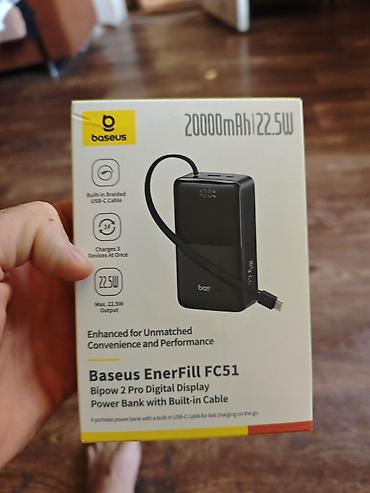 Powerbank Baseus, 20000 mAh, Yeni — 1
