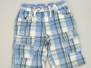 spodnie w kratę dla dziewczynki: Spodnie 3/4 5-6 lat, Bawełna, stan - Dobry