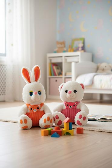 Uşaq dünyası: Dovşan 🐰 və ayı 🐻 oyuncaq ikisi birlikdə 18 man — 1