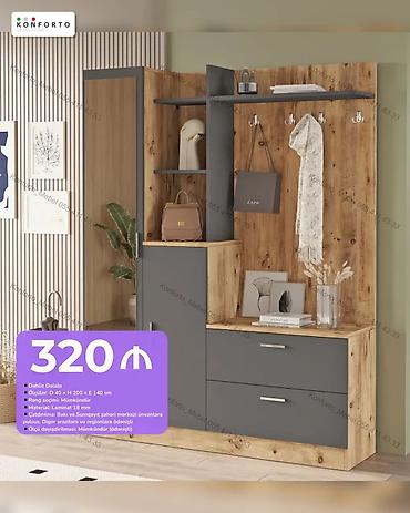 dehliz: Dəhliz dolabı – çoxfunksiyalı giriş mebeli - Ölçü: D 40 × H 200 × E — 1