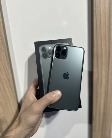 IPhone 11 Pro Max, 64 GB, Alpine Green, Simsiz şarj, Face ID
