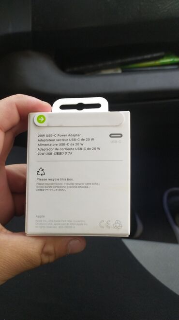 apple xr qiymeti: Adapter Apple, 20 Vt, Yeni