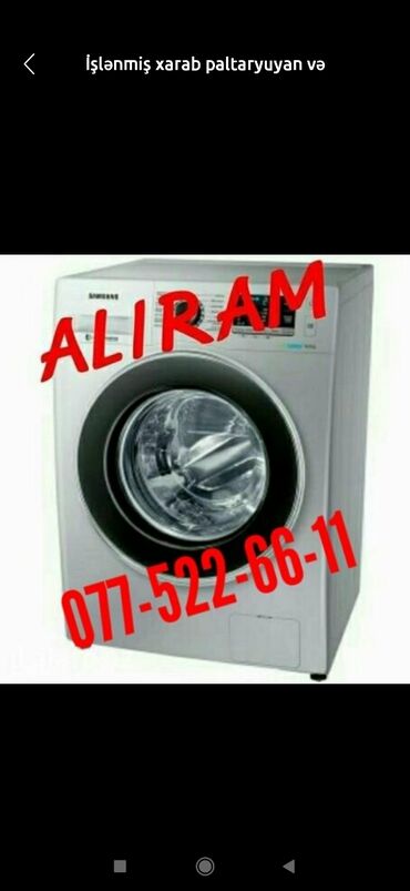 Paltaryuyan maşınlar: Paltaryuyan maşın LG, 6 kq, Ehtiyat hissələri kimi, Avtomat, Qurutma var, Kredit yoxdur, Ünvandan götürmə — 2
