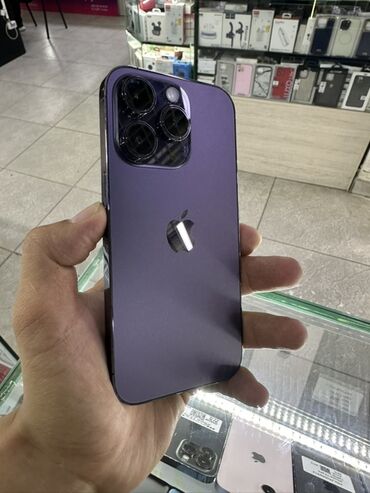 бу телефоны в бишкеке редми: IPhone 14 Pro, 256 ГБ, Deep Purple, Защитное стекло, Чехол, 89 %