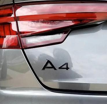 Auto delovi, gume i tjuning: Audi A4 znak, natpis - crni sjaj. Samolepljivi crni znakovi. ✨ Dosta — 2