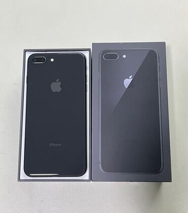 iphone 7 plus: IPhone 8 Plus, 64 GB, Qara, Barmaq izi