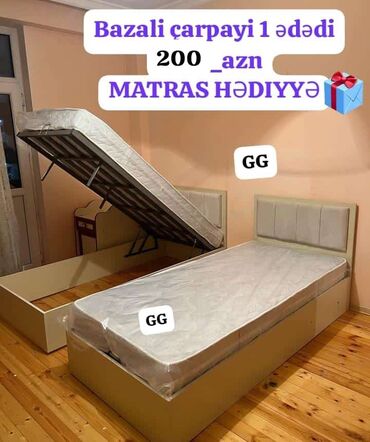 Divanlar: Sifarişlə və Yeni Çarpayi 200_azn. Ölçü 2m×90sm. Matras 🎁 Bazali Rəng