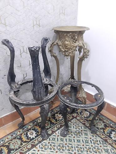 susə stollar: Zərif dekorativ masalar üçün metal karkas dəstləri - Material: tökmə — 1
