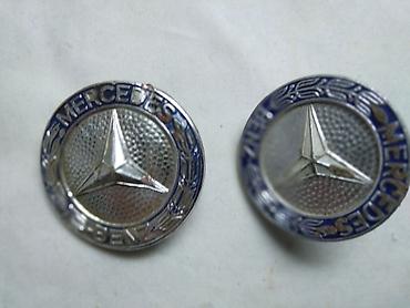 dizalice za servise: Mali znak za Mercedes za haubu na zabicu fi 57mm plavi venac,jedan sa — 1