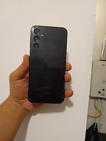 Mobil telefonlar: Samsung Galaxy A24 4G, rəng - Qara, Barmaq izi — 4