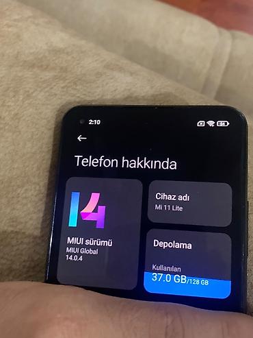 Xiaomi: Xiaomi 11 Lite, 128 GB, rəng - Qara, 
 Barmaq izi, Face ID — 8