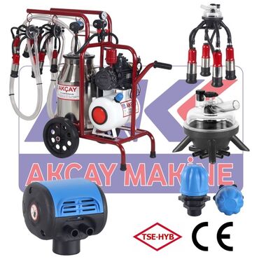 Товары и оборудование для с/х животных: Доильный аппарат масляный турецкая (бренд akcay) на одну и на две — 4