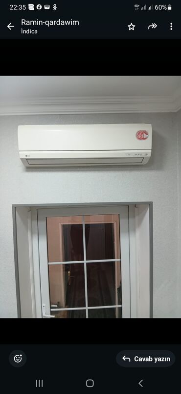 kiçik kondisioner: LG split kondisioner – G12LH model (LSNH1260A) - Tip: Divar tipli