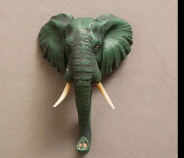 купить слона бишкек: Настенные вешалки с объемной головой животного, статуэтка, украшение