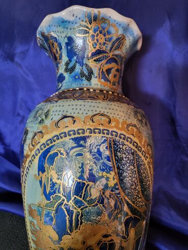 Ostali antikviteti: Porcelanska kineska vaza iz 70ih. Kineska vaza rucno,reljefno — 6