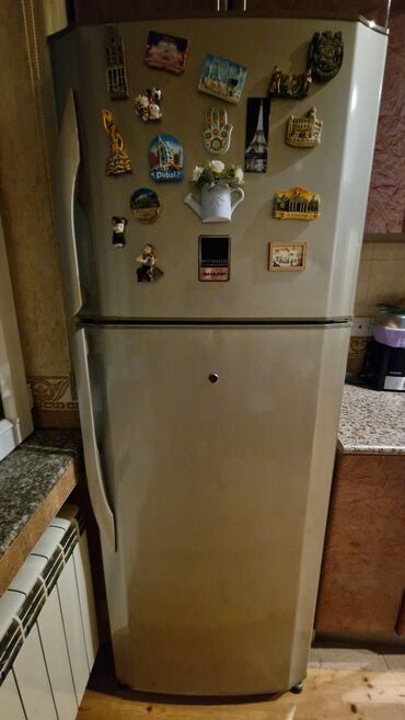 Б/у Холодильник Sharp, No frost, Двухкамерный, цвет - Серый